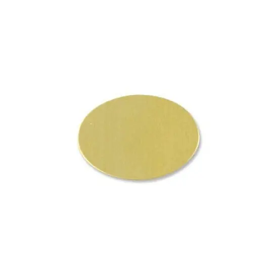 Brass Oval Blank 1" x 3/4" {1}