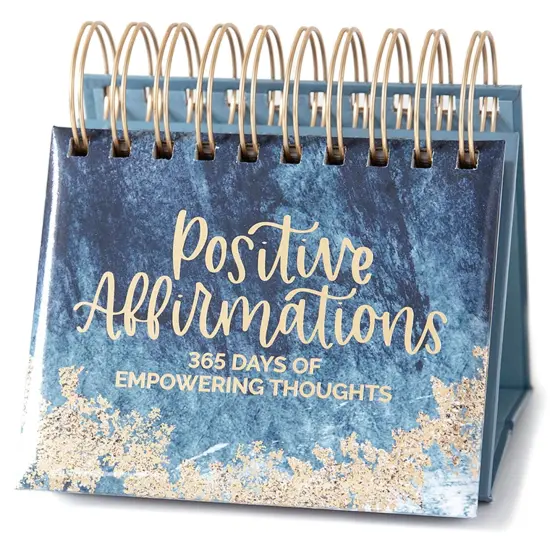 bloom daily planners Inspirational Perpetual Desk Easel, Positive Affirmations {1}