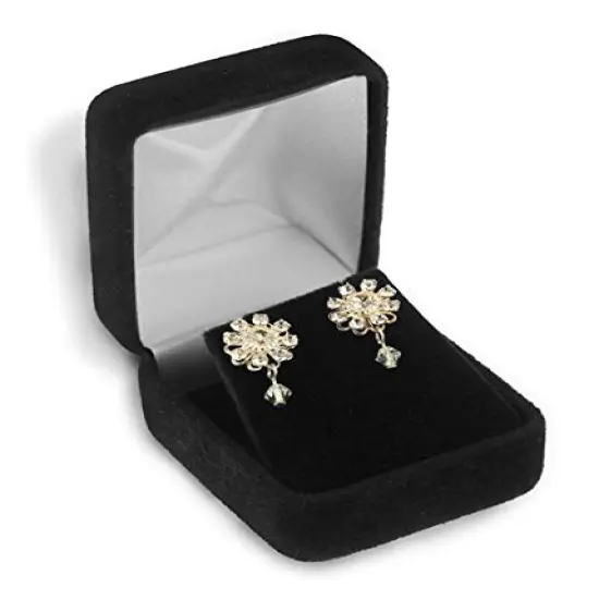 Black Velvet Earring Box {1}