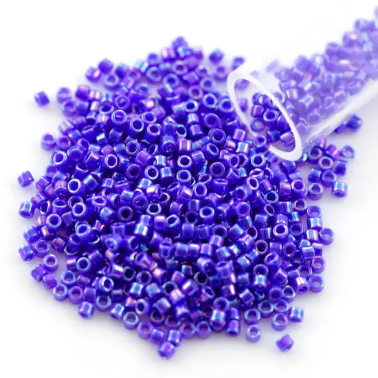 Miyuki Delica Seed Bead 11/0 Opaque Dark Lapis AB {1}