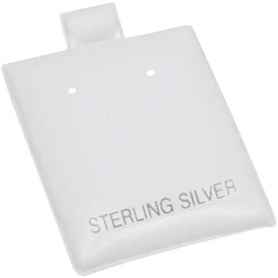 Earring Puff Pads - White S/S 1.5" x 1.75" (Package of 100) {1}