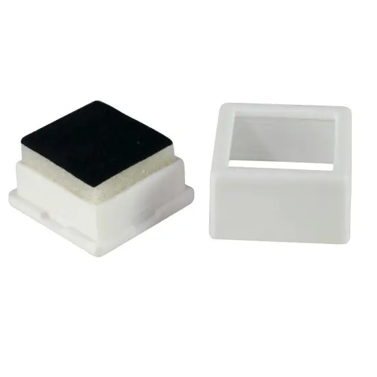 100 Gem Jars - White Square Glass Top with 2-Sided Foam Insert Gemstones Jewelry Display {3}