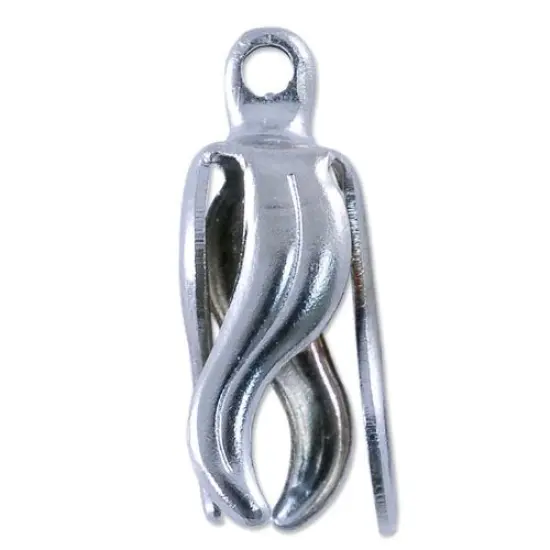 Bell Cap Jewelry Finding- 12mm Silver Color (10-Pcs) {1}