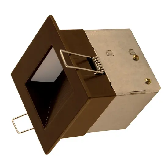 NICOR LED Square Accent Pathway Steplight, Oil-Rubbed Bronze Soft White {4}