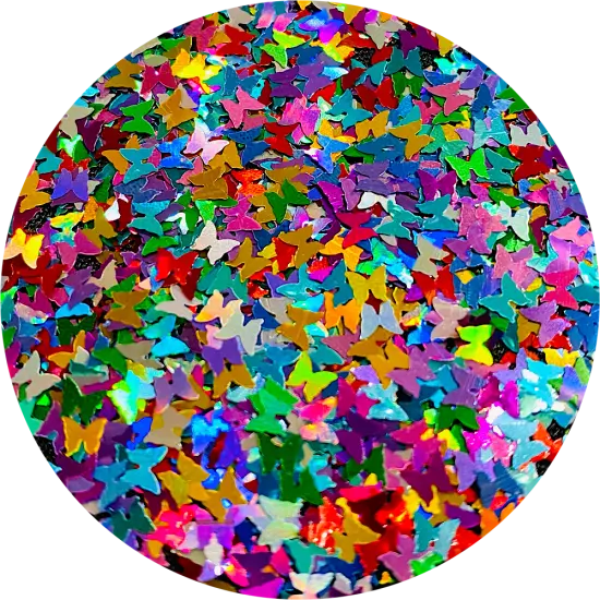 Polyester Glitter - Butterflies Glitter Shape by Glitter Heart Co.&trade; {1}