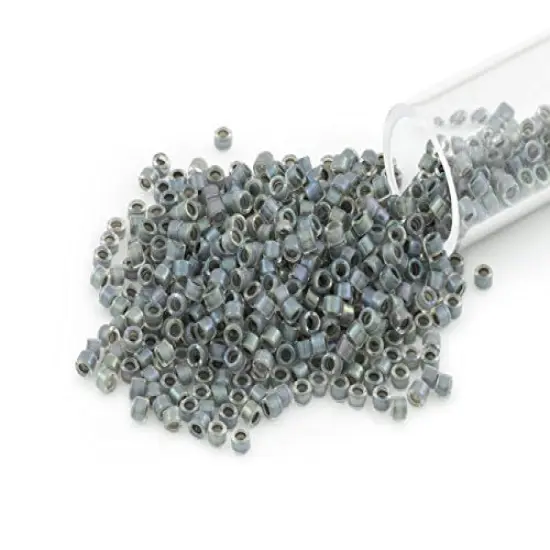Miyuki Delica Seed Bead 11/0 Color Lined Warm Grey {1}