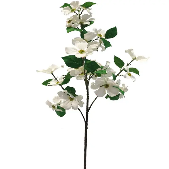 White Dogwood Spray - 24-Pack, Silk Flowers, Lifelike Blooms, Perfect for Floral Arrangements, Home & Event D&eacute;cor - Ideal for All Seasons, Floral Home by Artificial Flowers {1}