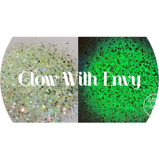 Polyester Glitter - Glow with Envy - Glow in the Dark by Glitter Heart Co.™ {1}