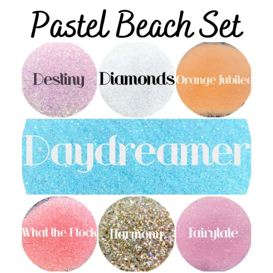 Glitter Pastel Beach Set by Glitter Heart Co.&trade; {1}