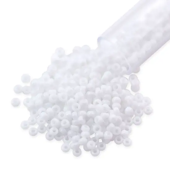 Miyuki Round Rocaille Seed Bead 11/0 Opaque White {1}