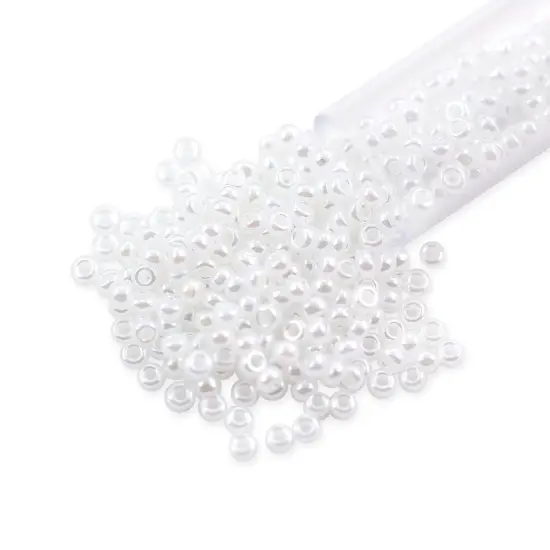 Miyuki Round Rocaille Seed Bead 11/0 Ceylon White {1}