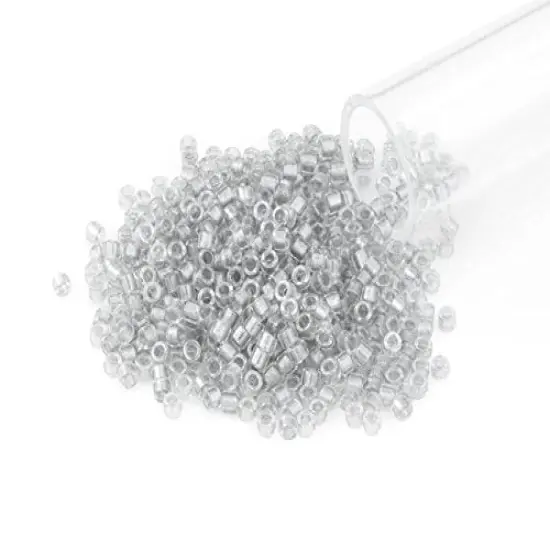 Miyuki Delica Seed Bead 11/0 Color Lined Light Grey {1}