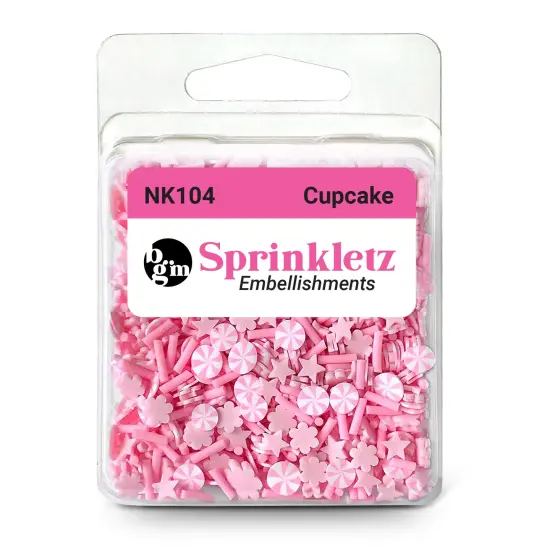 Buttons Galore Sprinkletz Embellishments for Crafts, Tiny Polymer Clay Shapes & Unique Designs - Cupcake- 3 Pack {2}