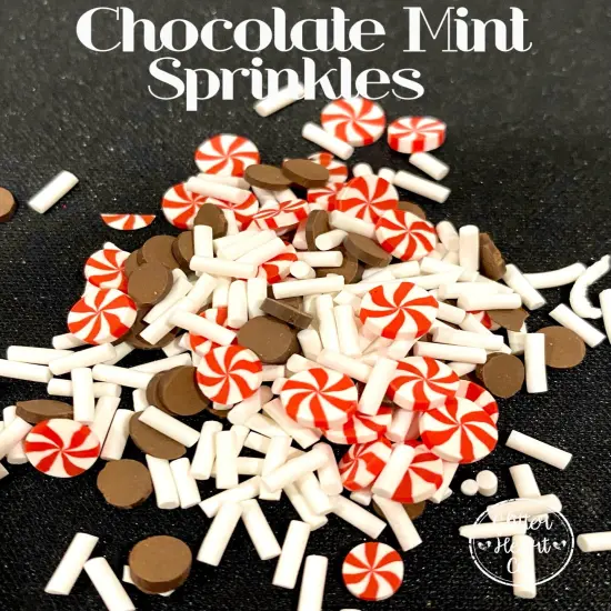 Fake Sprinkles - Chocolate Mint Sprinkles by Glitter Heart Co.&trade; {2}