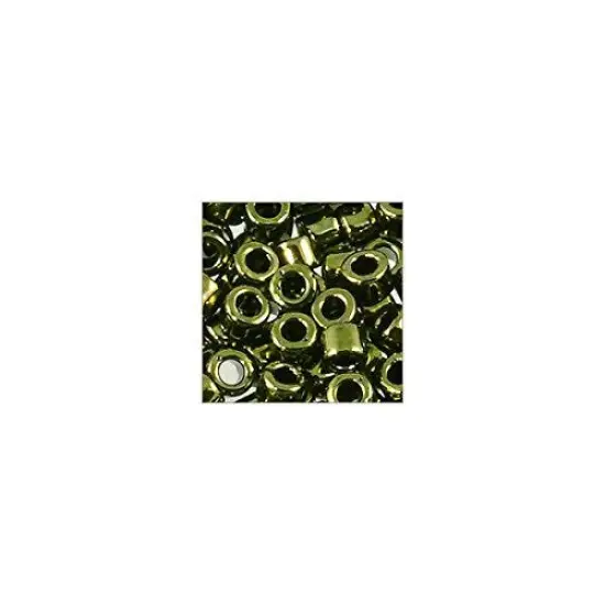 Miyuki Delica Seed Bead 11/0 Metallic Olive {3}