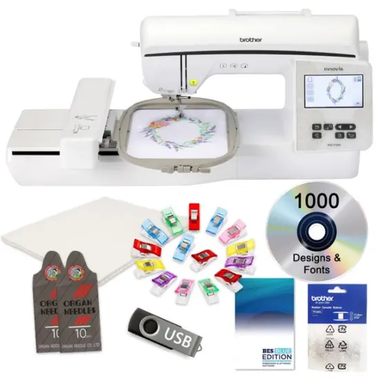 Brother Innov-is NQ1700E Embroidery Machine 10x6 With $599 Bonus Bundle {1}