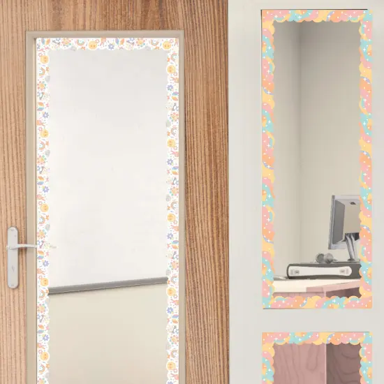 Big Dot of Happiness Retro Pastel - Scalloped Classroom Decor - Bulletin Board Borders - 51 Feet {6}