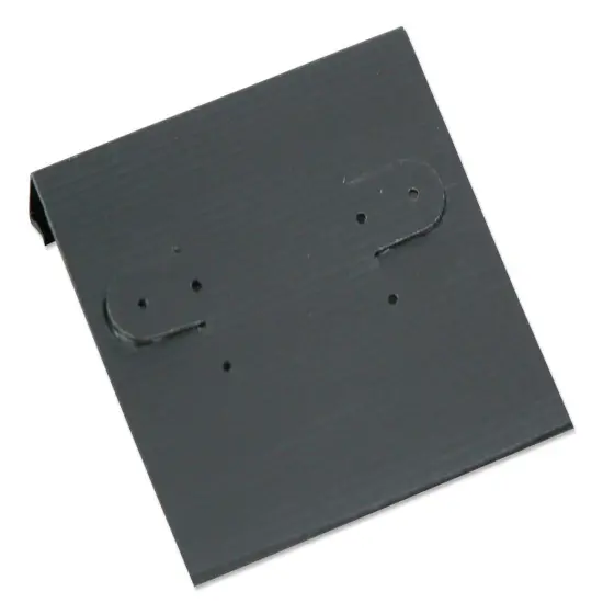 Hanging Earring Card - Black Ribbed Paper 2x2 (Package of 100) {1}