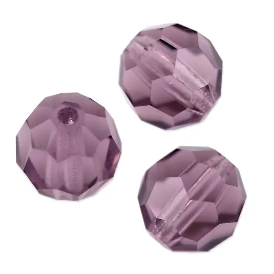 Preciosa Crystal Round Bead 4mm Light Amethyst (Package of 20) {1}