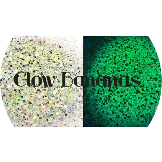 Polyester Glitter - Glow Bananas Glow in the Dark by Glitter Heart Co.&trade; {1}
