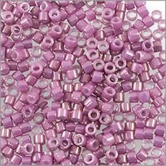 Miyuki Delica Seed Bead 11/0 Gold Luster Purple Opaque {2}