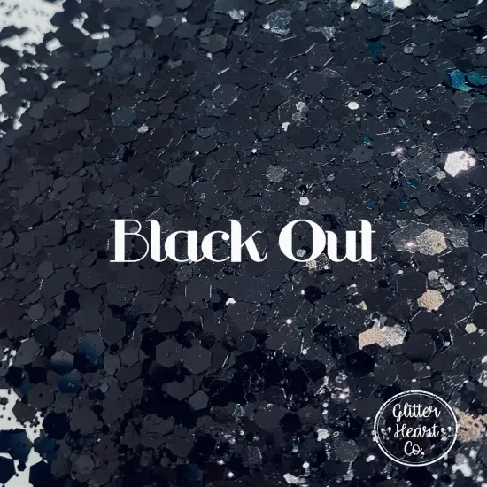 Polyester Glitter - Black Out by Glitter Heart Co.&trade; {3}