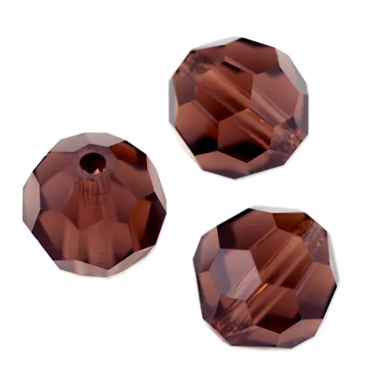 Preciosa Crystal Round Bead 6mm Light Burgundy (Package of 20) {1}