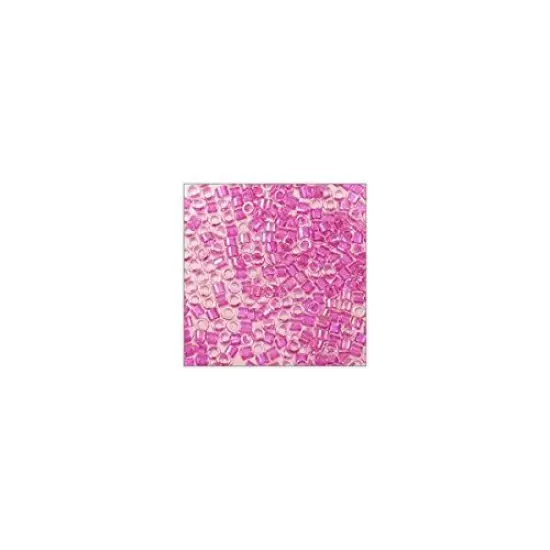 Miyuki Delica Seed Bead 11/0 Transparent Raspberry AB {4}