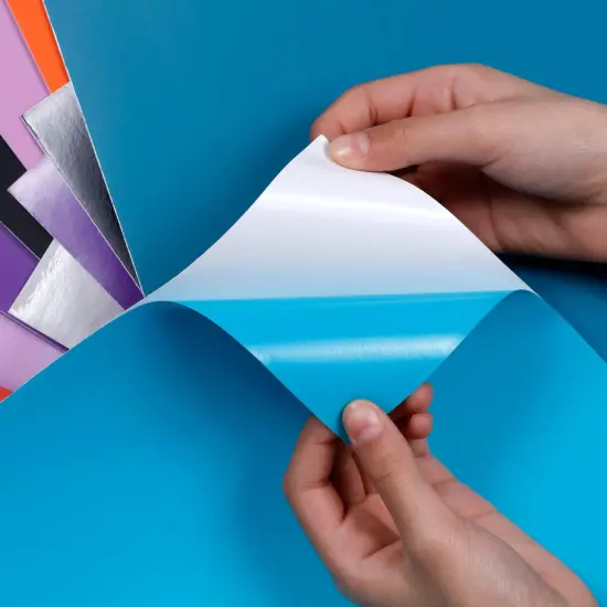 3 PACK - Incraftables Permanent Vinyl Sheets (40pcs). Bulk Permanent Vinyl for Cricut Machine with Glossy, Matte & Transfer Sheets. Multicolor Self Adhesive Vinyl Sheets Sticker Paper Bundle for DIY Crafts {5}