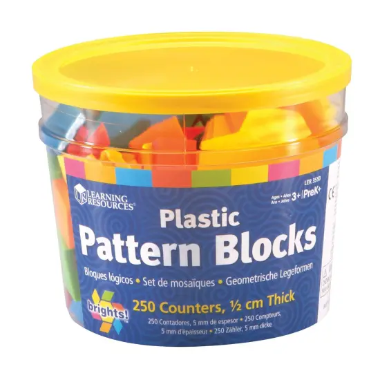 Brights!&trade; Pattern Blocks, 250 Pieces {2}