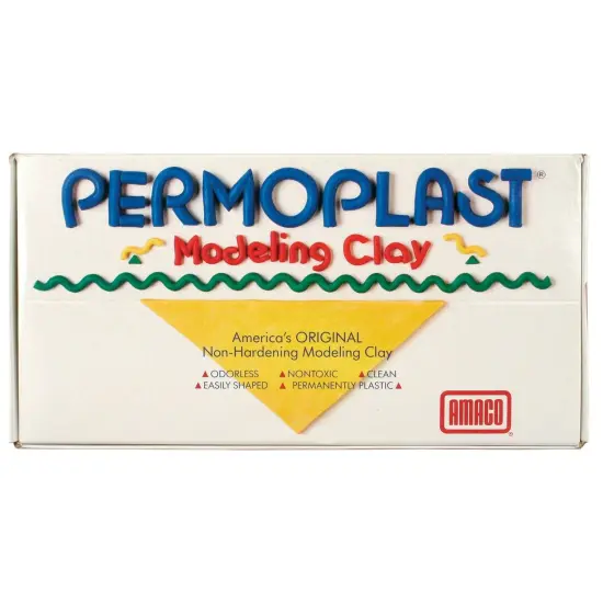 Permoplast Modeling Clay, Cream, 1 lb. Per Box, 3 Boxes {2}