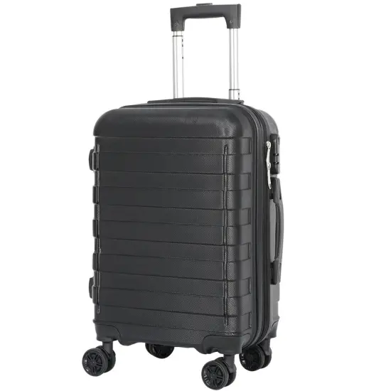 Hardside Carry On Spinner Suitcase Luggage Expandable {3}