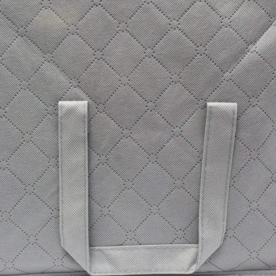 Sorbus Foldable Storage Bag Organizers with 3 divided sections (2 Pack) Gray {5}