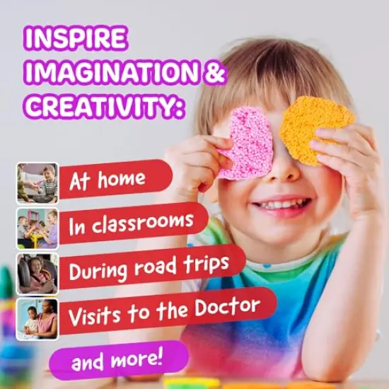 The Original Monkey Noodle - 5 Giant Blocks - Squishy Sensory Toys for Kids with Unique Needs - Fosters Creativity, Focus, and Fun - Great for Classrooms, Home, and Playtime (Ages 3+) {5}