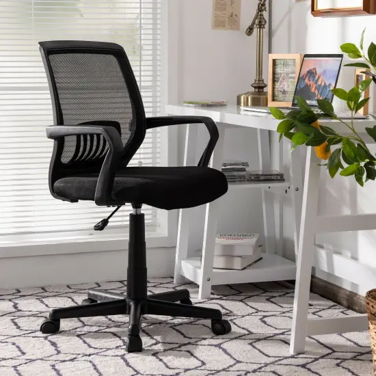Mid-Back Mesh Height Adjustable Executive Chair with Lumbar Support {2}