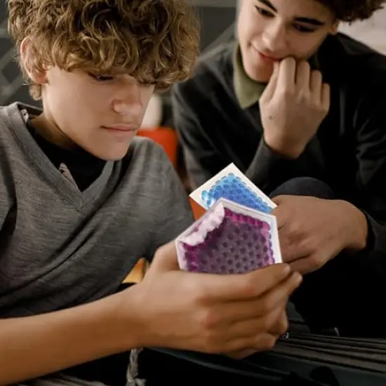 6 Pieces, Shapes Learning Toy, Fidget Stress Toys for Autism/ Anxiety Relief for Adults, Unique Stocking Stuffers (Shape) {4}