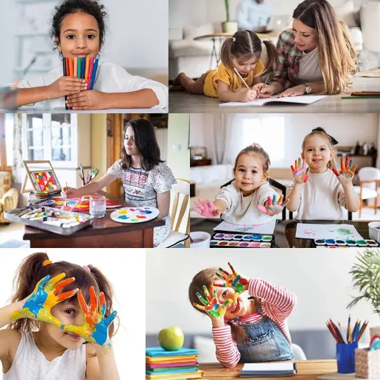 Deluxe Wooden Art Set for Kids and Teens with Pencils in Wood Case {2}