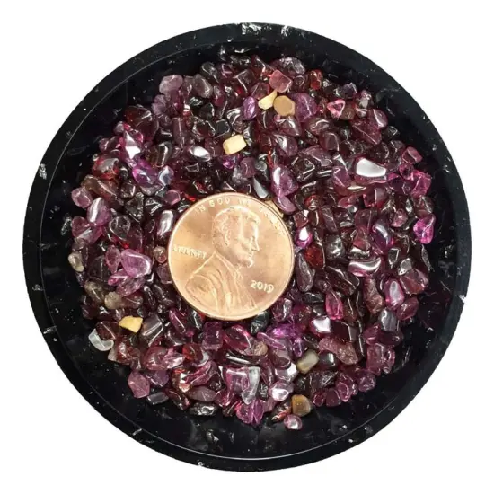 Rhodolite Garnet Tiny Crystal Chips &ndash; Size 0 {2}