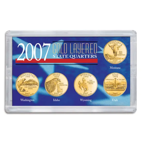 2007 Gold-Layered State Quarters {1}