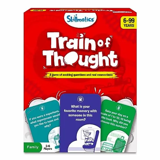 Card Game - Train of Thought, Fun for Family Game Night, Educational Toys, Travel Games for Kids, Teens and Adults, Gifts for Boys and Girls Ages 6, 7, 8, 9 and Up {2}