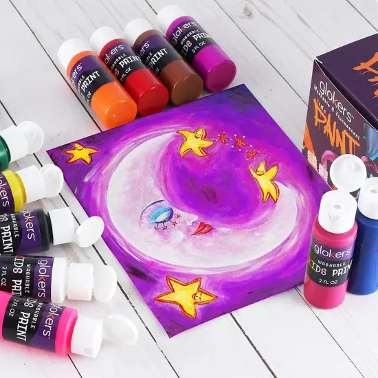 12 Colors Washable Paint Set for Kids Regular. {3}
