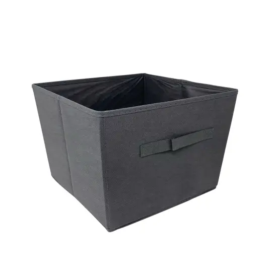 6 PCS Storage Box Organizer with Metal Handle Dark gray {1}