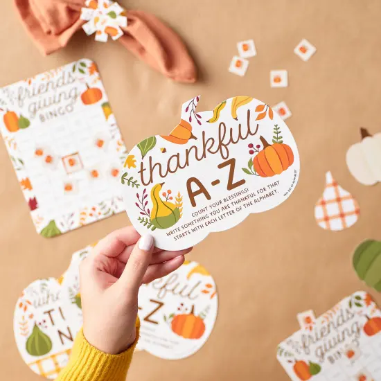 Big Dot of Happiness Fall Friends Thanksgiving - 4 Friendsgiving Party Games - 10 Cards Each - Gamerific Bundle {3}