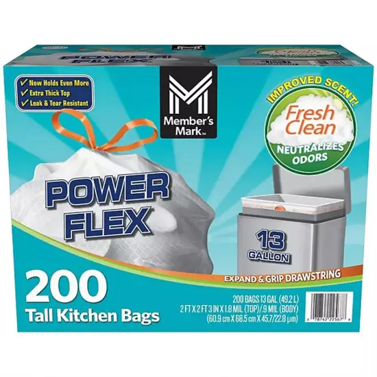Power FlexTall Kitchen Trash Bags Fresh Scent {2}