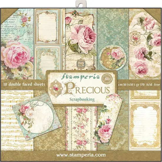 Precious 12x12 Paper Pad - Stamperia {1}