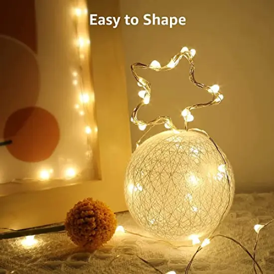 20 LED Fairy Lights Battery Operated Mini String Lights, Small Pixie Lights for Mason Jars, Crafts, DIY Wedding Party Centerpieces, Bedroom Wall Vines Holiday Garland, 8 Pack {6}