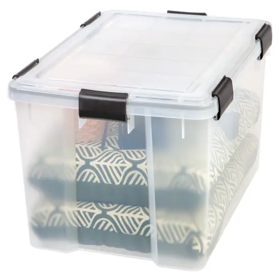 IRIS 62 Quart WeatherPro&trade; Storage Box, Clear {2}