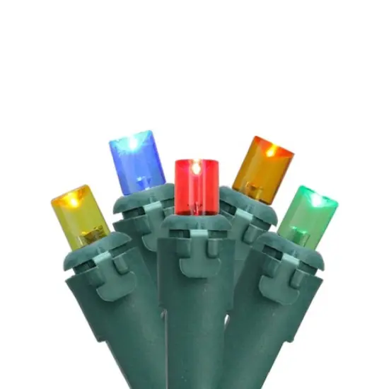 Northlight Net Style LED Tree Trunk Wrap Christmas Lights - 4' x 6' - Multi-color - Green Wire {1}