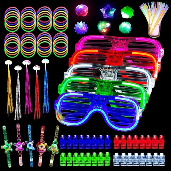 153 Packs Glow in the Dark Party Supplies LED Light {2}