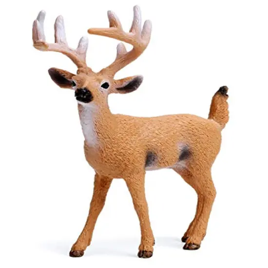 UANDME Forest Animals Figures, Woodland Creatures Figurines, Miniature Toys Cake Toppers (Deer Family, Fox, Rabbit, Squirrel) {6}